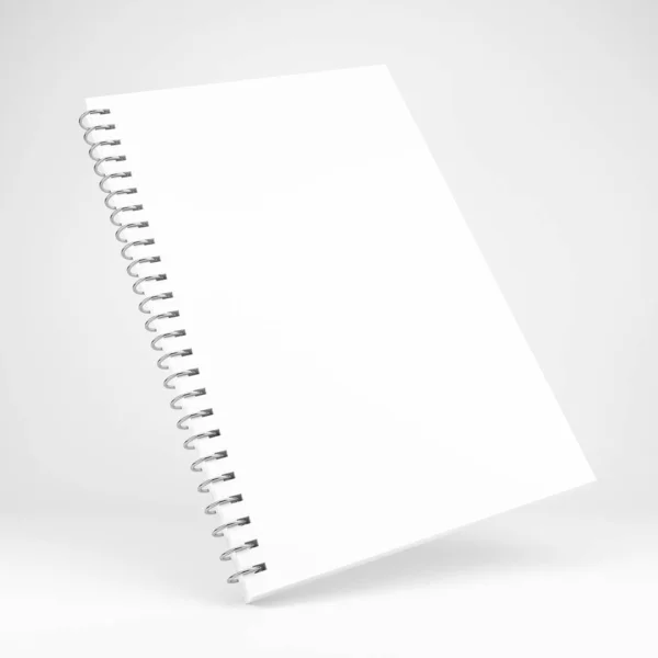 Illustrazione Notebook Bianco Vuoto — Foto Stock