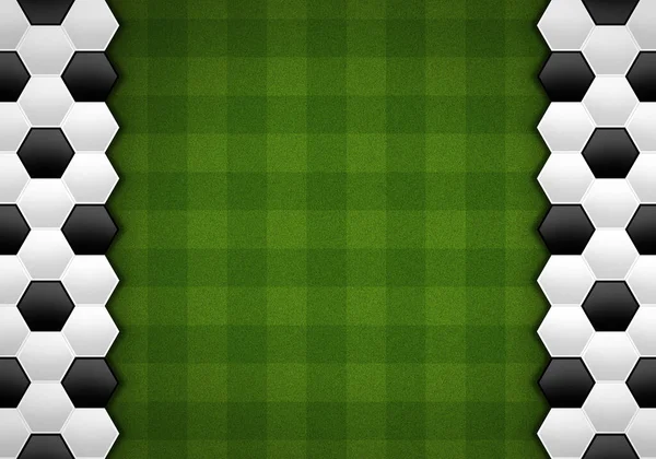 Yeşil desenli futbol topu deseni