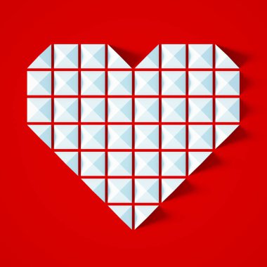 Aşk Kalpleri Sevgililer Günü geçmişi, geometrik tarzı