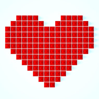 Aşk Kalpleri Sevgililer Günü geçmişi, geometrik tarzı