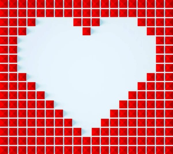 Aşk Kalpleri Sevgililer Günü geçmişi, geometrik tarzı