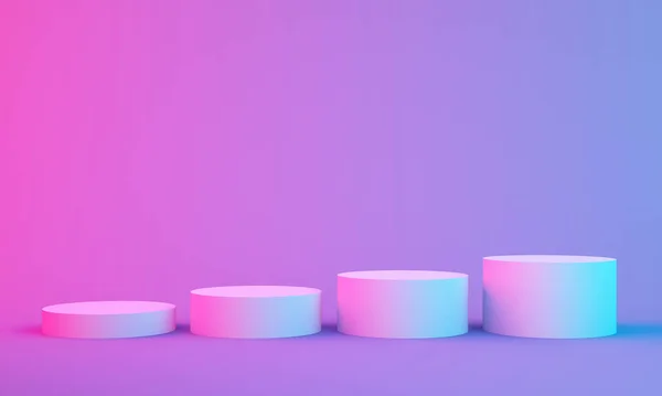 Renkli arka planlı ürün standı, 3B Hazırlama