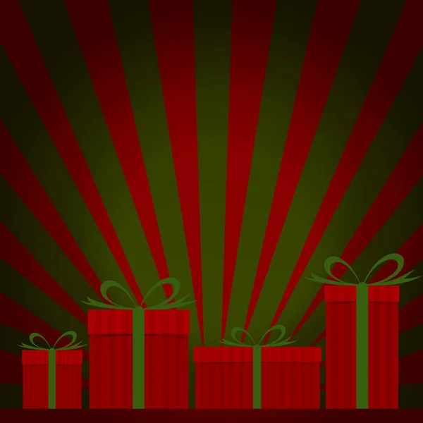 Gift Box Ray Background — Stock Photo, Image
