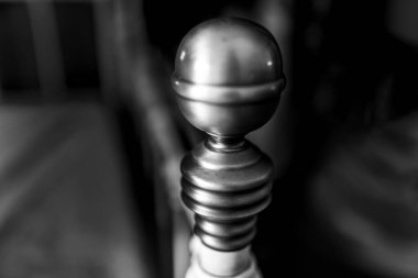 düğme yatağı siyah & beyaz