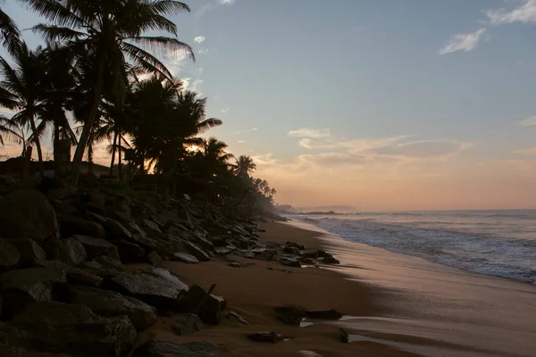 Prachtige Ansichtkaart Landschapsopname Van Het Pitiwella Strand Sri Lanka Bij — Stockfoto