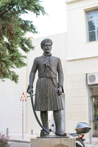 2015 Athens Greece July 2018 Statue Yannis Makriyannis Greek Military — 스톡 사진