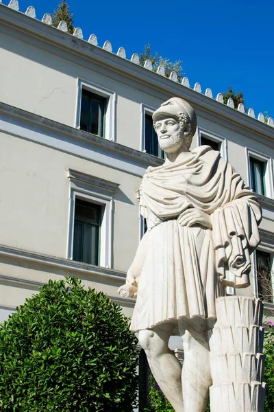 Atene Grecia Luglio 2019 Statua Pericle Municipio Atene — Foto Stock