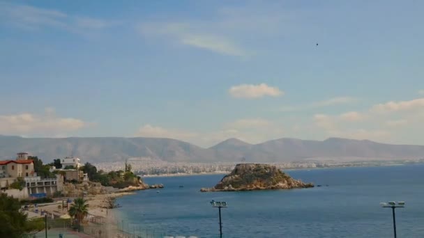 Atene Grecia Ottobre 2015 Time Lapse Video Della Spiaggia Faliro — Video Stock