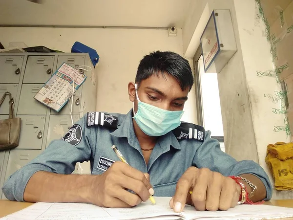 Indian Local Security Guard — Stock Photo, Image