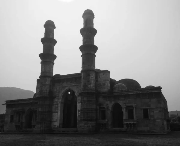 Παλιό Παλάτι Και Ερείπια Από Pavagadh Chapaner Vadodara Gujarat Ινδία — Φωτογραφία Αρχείου