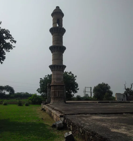 Vecchia Torre Pavagadh Chapaner Gujarat India — Foto Stock