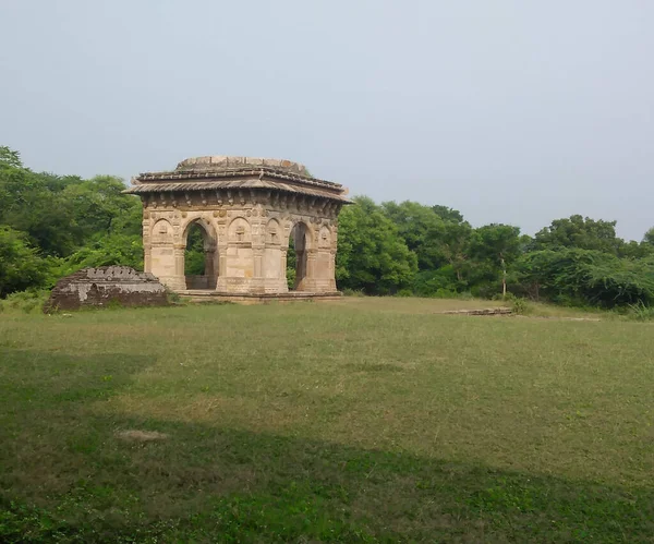 Oude Paleis Ruïnes Van Pavagadh Chapaner Gujarat India — Stockfoto