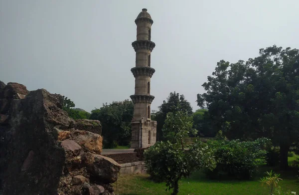 Oude Toren Van Pavagadh Chapaner Gujarat India — Stockfoto