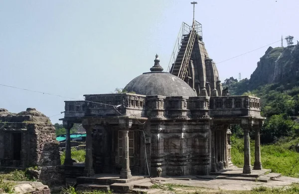 Stary Hinduski Świątynia Pavagadh Chapaner Gujarat Indie — Zdjęcie stockowe