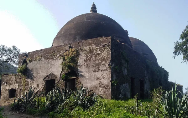 Oude Paleis Ruïnes Van Pavagadh Chapaner Gujarat India — Stockfoto