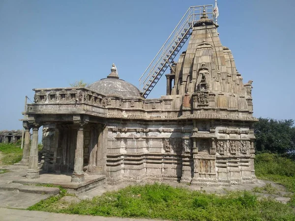 Old Hindu Temple Ruins Pavagadh Chapaner Gujarat India — Stock Photo, Image