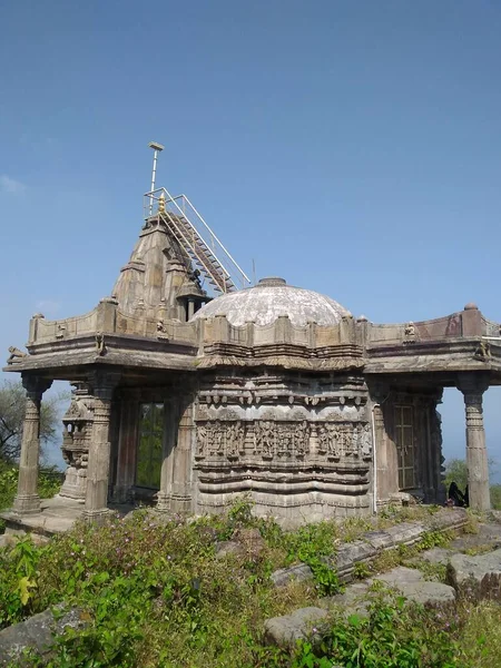 Oude Hindoe Tempel Ruïnes Van Pavagadh Chapaner Gujarat India — Stockfoto