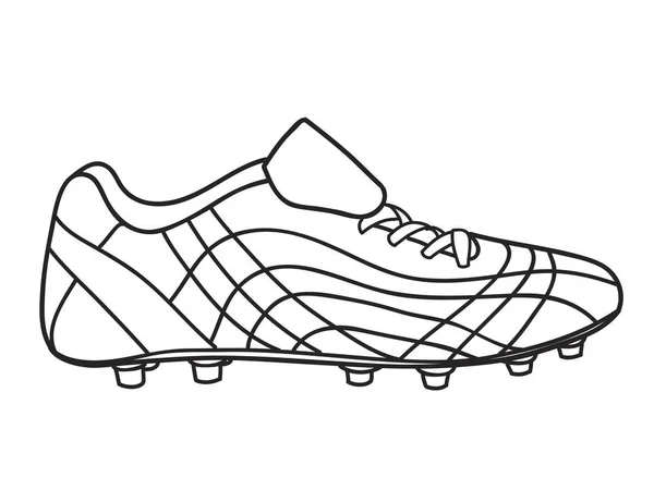Illustration Vectorielle Doodle Bottes Randonnée Icône Chaussures Montagne — Image vectorielle