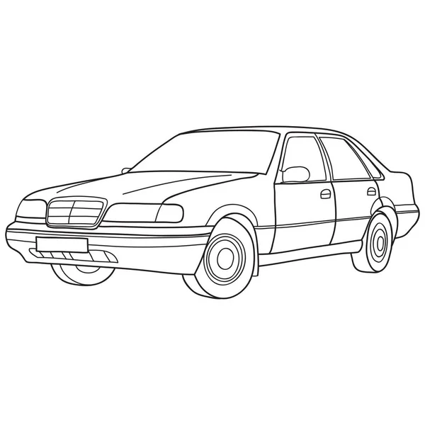 Vektor Skizze Doodle Auto — Stockvektor