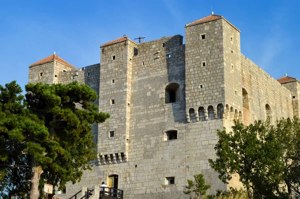 Medival Stone Castle Senj Horvátország — Stock Fotó