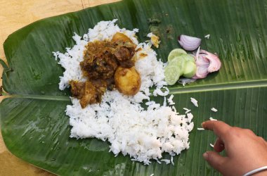 Hint yemeği güzel stok fotoğrafı.