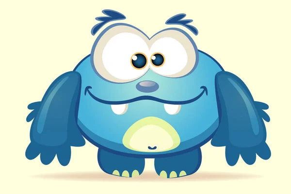 Schattige Cartoon Monster Vector — Stockvector