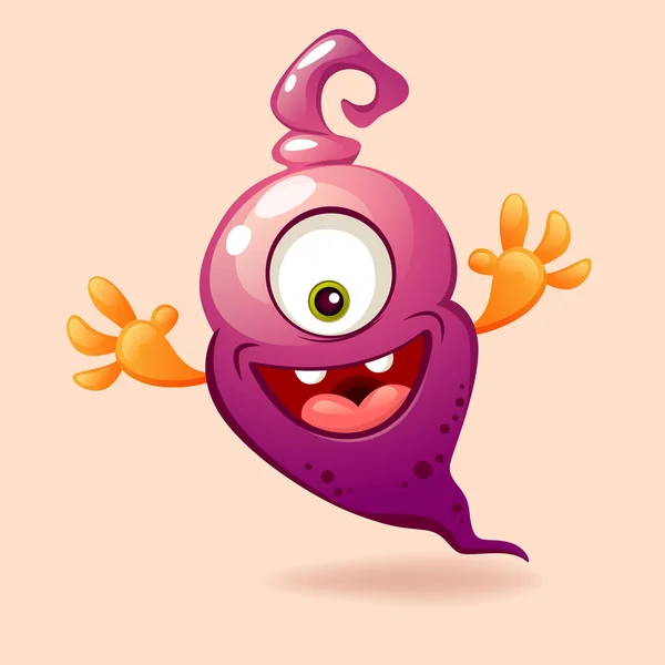 Schattige Cartoon Monster Vector — Stockvector