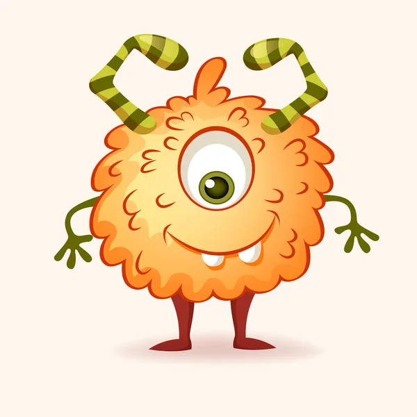 Schattige Cartoon Monster Vector — Stockvector