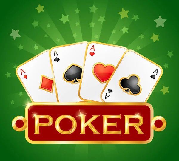 扑克牌 赌场图标 扑克符号 — 图库矢量图片