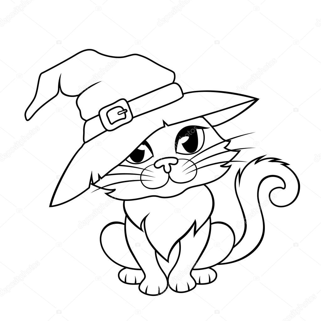 880 Collections Witch Cat Coloring Pages  Best Free