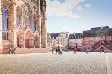 Alsace, Fransa 'daki resim gibi bir köy.