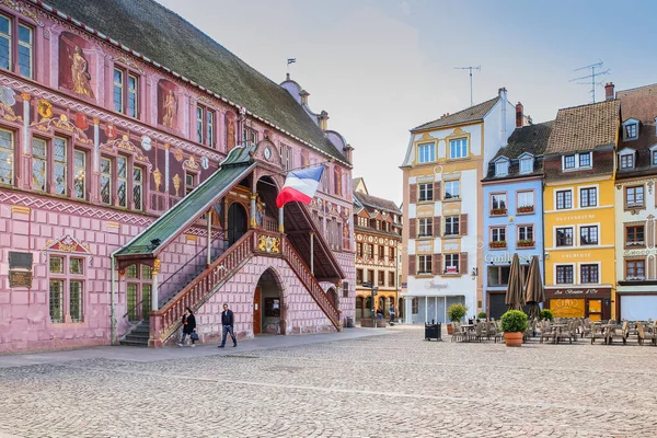 Vila Alsaciana Pitoresca Mulhouse França — Fotografia de Stock