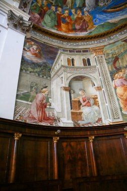 Spoleto Katedrali, İçişleri - Spoleto, İtalya, Filippo Lippi freskleri