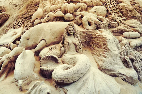 Mysuru Sand Sculpture Museum, Karnataka, India — Stockfoto
