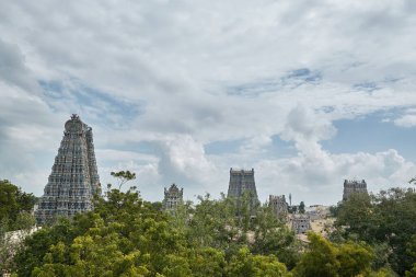Madurai, Hindistan 'daki Meenakshi Hindu tapınağı.