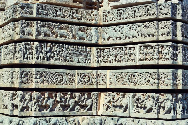 Templo de Chennakesava em Somanathapura, Karnataka, Índia — Fotografia de Stock