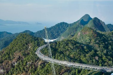 Langkawi Adası, Malezya 'da gökyüzü köprüsü