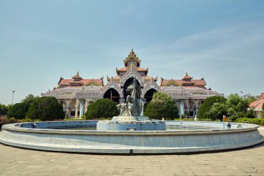 Myanmar 'daki Bagan Arkeoloji Müzesi. Şubat 2020