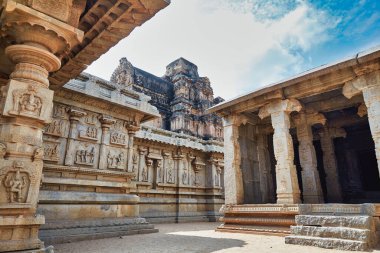 Vijayanagara tapınağı Hampi, Karnataka, Hindistan 