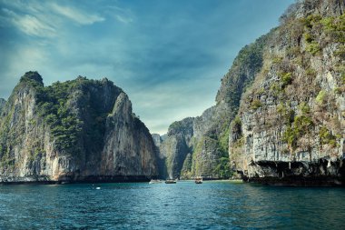 Tayland, Krabi 'deki tropik ada manzarası