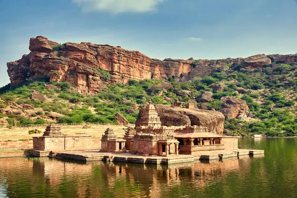 Bhutanatha templos em Badami, Karnataka, Índia — Fotografia de Stock