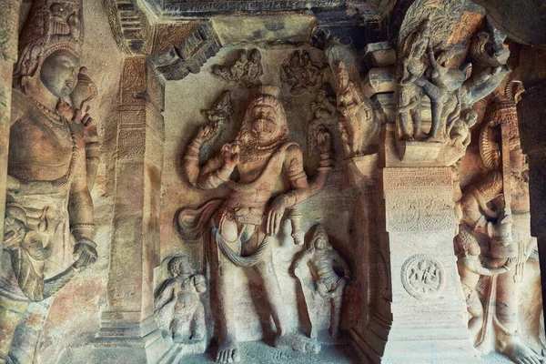 Badami grot tempels in Karnataka, India — Stockfoto