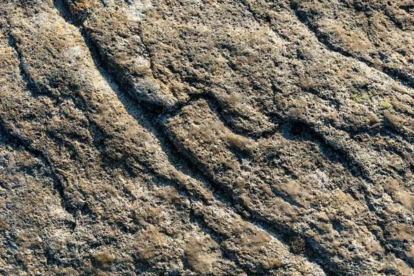 Gros Plan Texture Naturelle Des Roches Grès Tourné Extérieur Dans — Photo