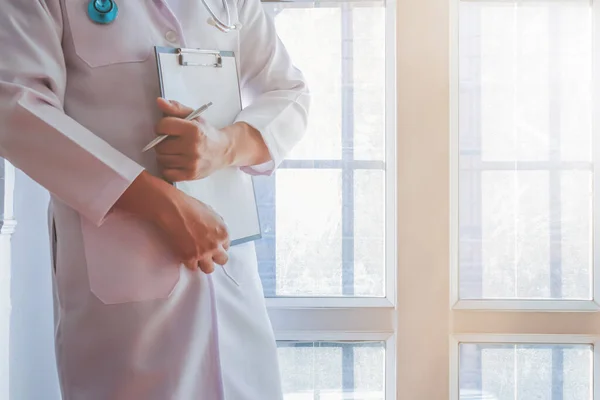 Foco Suave Médico Hospital Está Preparando Para Exame Paciente Para — Fotografia de Stock