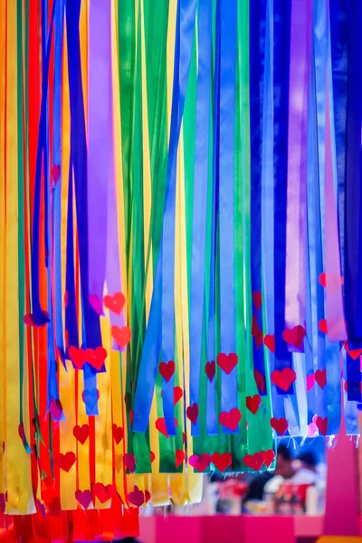 Rainbow ribbons and various symbols Which represents the celebration of the LGBTQ Pride Parades and represents the pride of LGBT people Many countries will have LGBTQ Pride Parades to celebrate