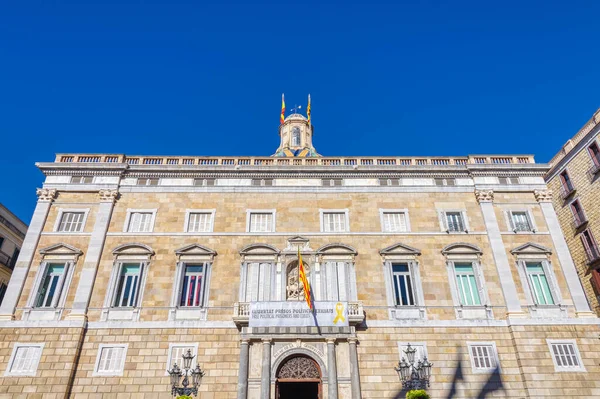 Barcelona Spanje November 2018 Palau Generalitat Hoofdgevel Barcelona Spanje — Stockfoto