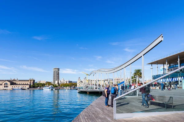 Barcelona Ισπανια Νοεμβριου 2018 Rambla Del Mar Κοντά Στο Λιμάνι — Φωτογραφία Αρχείου