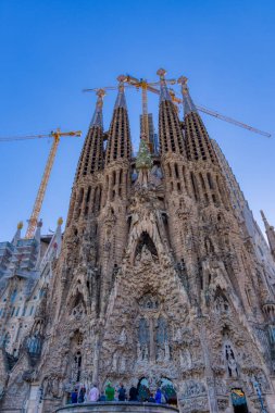 Sagrada Familia Katedrali Gaudi, Barcelona, İspanya tarafından tasarlandı.
