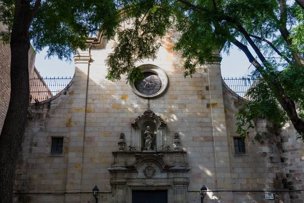 Plaza Sant Felip Neri Belangrijkste Gevel Gebombardeerd Door Pro Francoist — Stockfoto