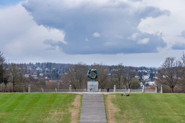 Der Berühmte Park Vigeland Oslo Beherbergt Skulpturen Aus Bronze Und — Stockfoto